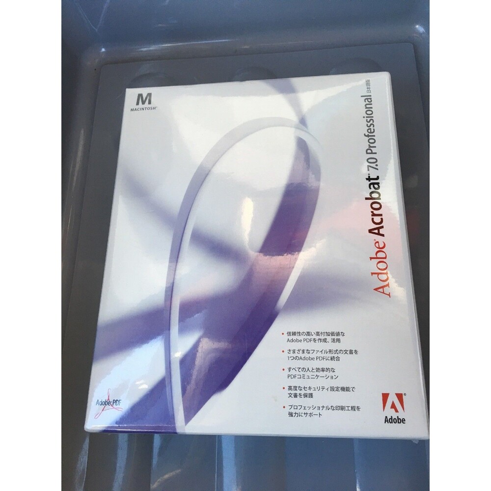 New Sealed Japanese Adobe Acrobat 7.0 Professional Software Macintosh Mac